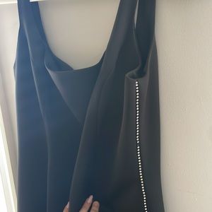 Business Casual Black Midi Dress
